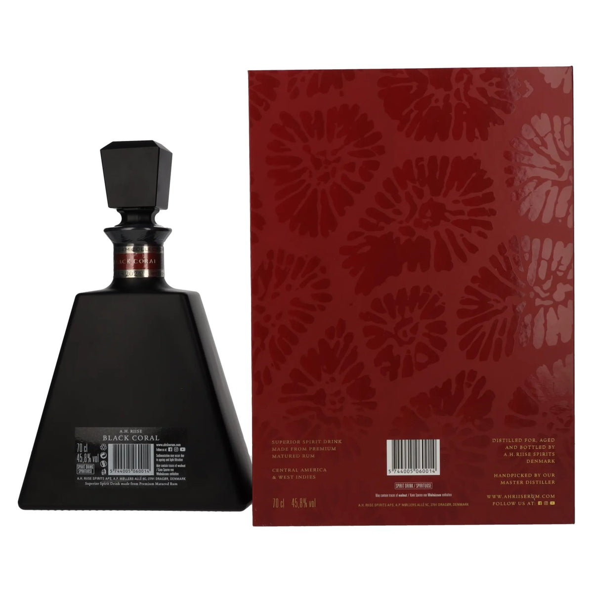 A.H. Riise Black BLACK CORAL Gem Collection Spirit Drink 45,8% Vol. 0,7l in Geschenkbox