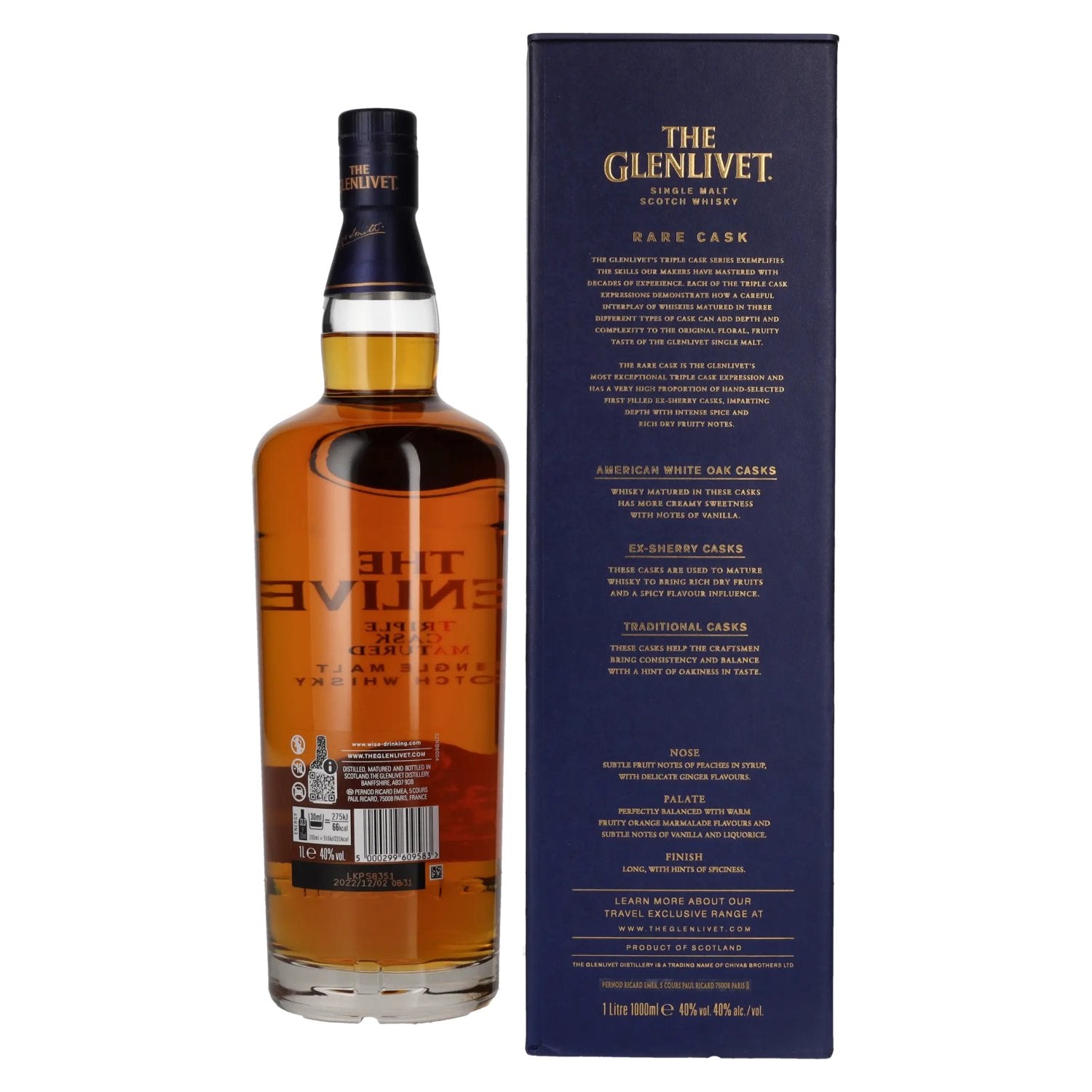 The Glenlivet RARE CASK Small Batch No. 9378/016 40% Vol. 1l in Geschenkbox