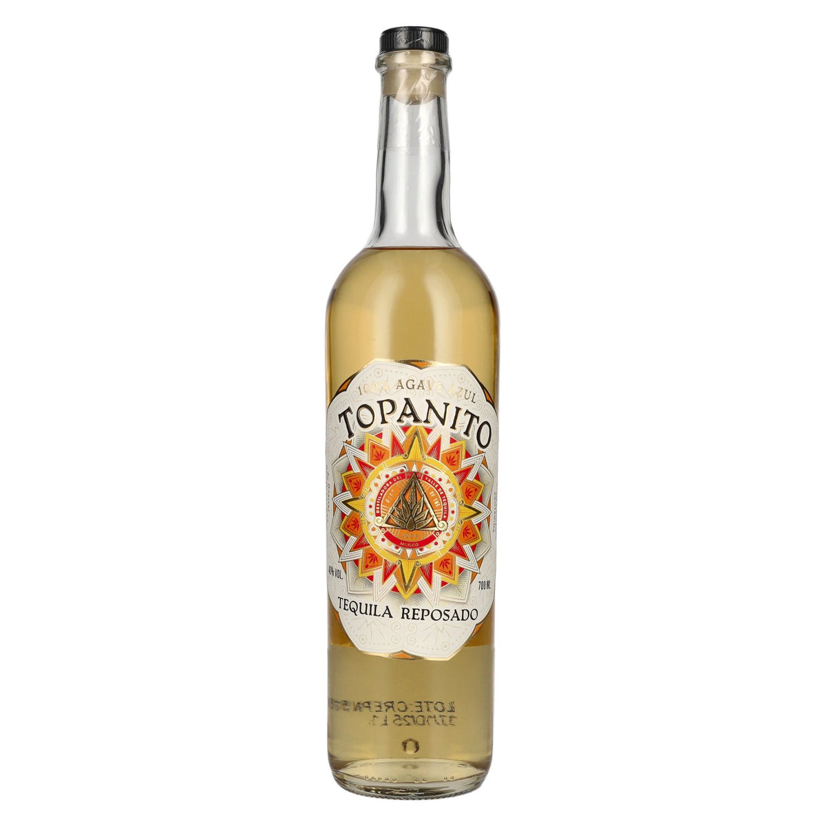 Tequila Topanito Reposado 100 % agave bleu, 40 % vol., 0,7 l