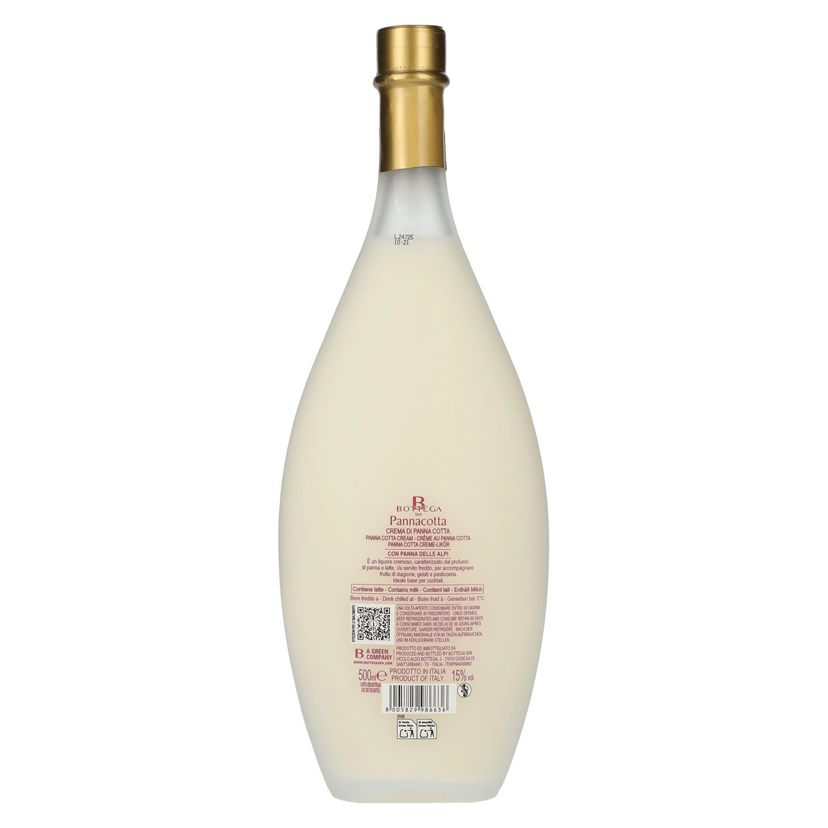 Bottega Crema di PANNACOTTA Cream Liqueur 15% Vol. 0,5l