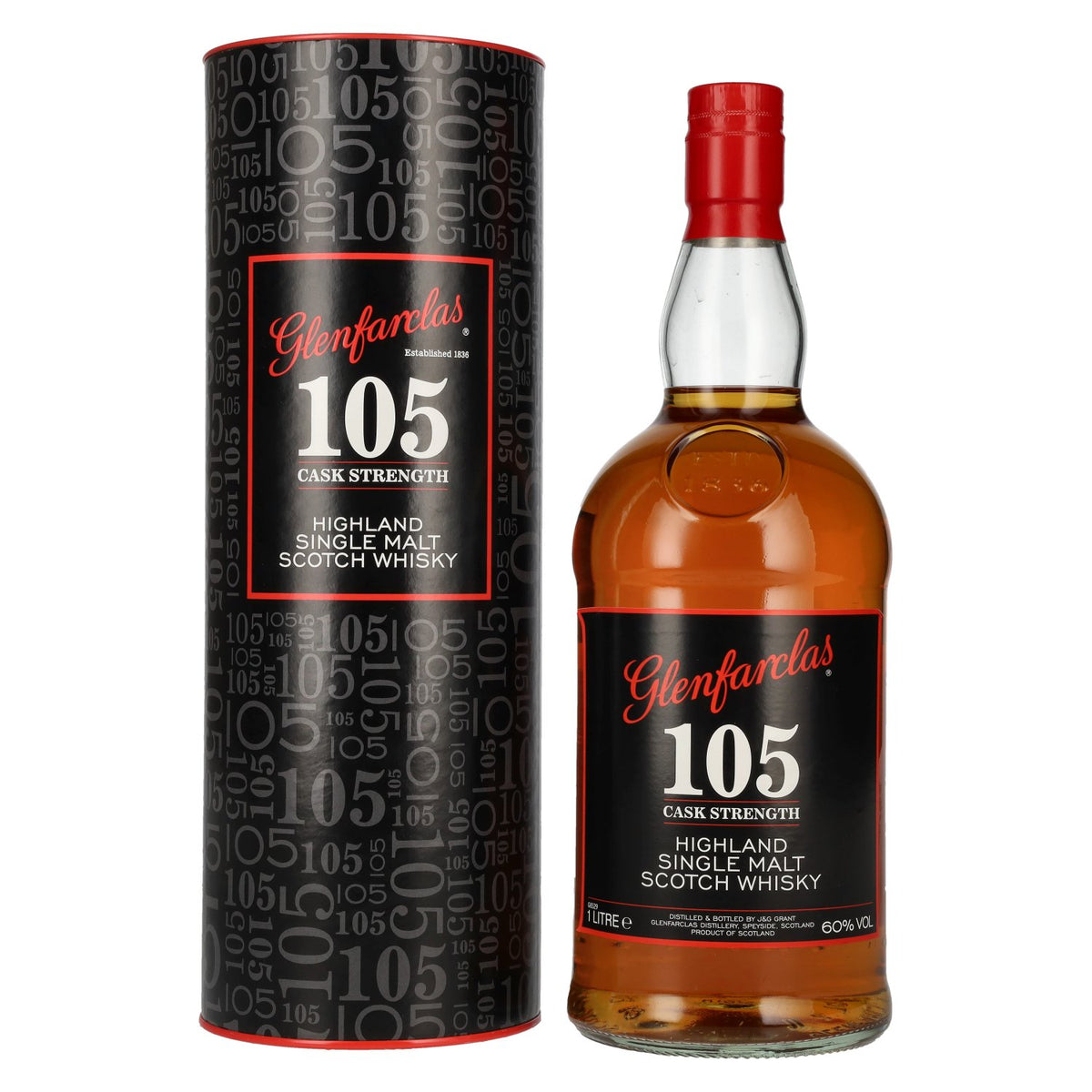 Glenfarclas 105 CASK STRENGTH Highland Single Malt 60% Vol. 1l en boîte cadeau