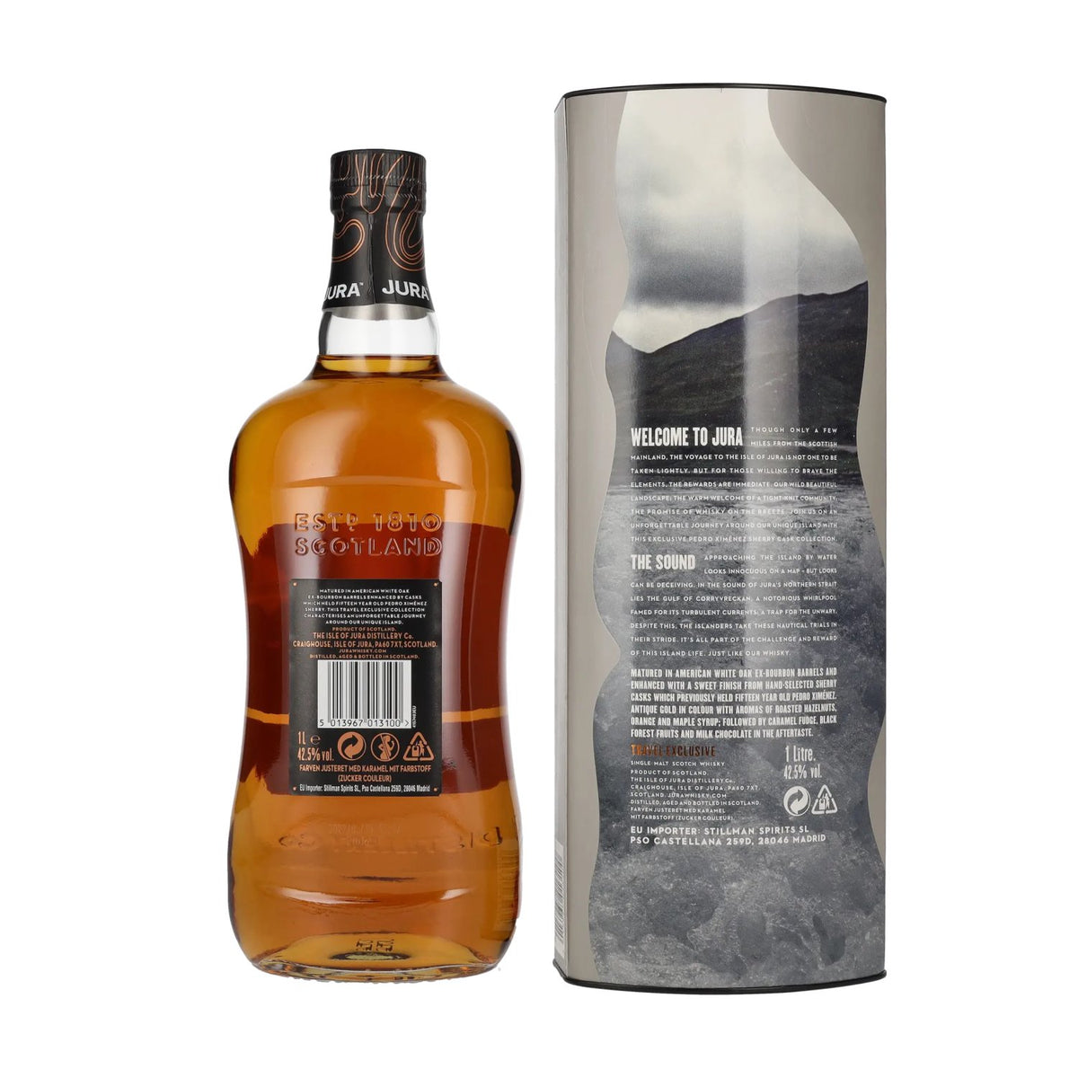 Jura THE SOUND Single Malt Scotch Whisky 42,5% vol. 1l en boîte cadeau