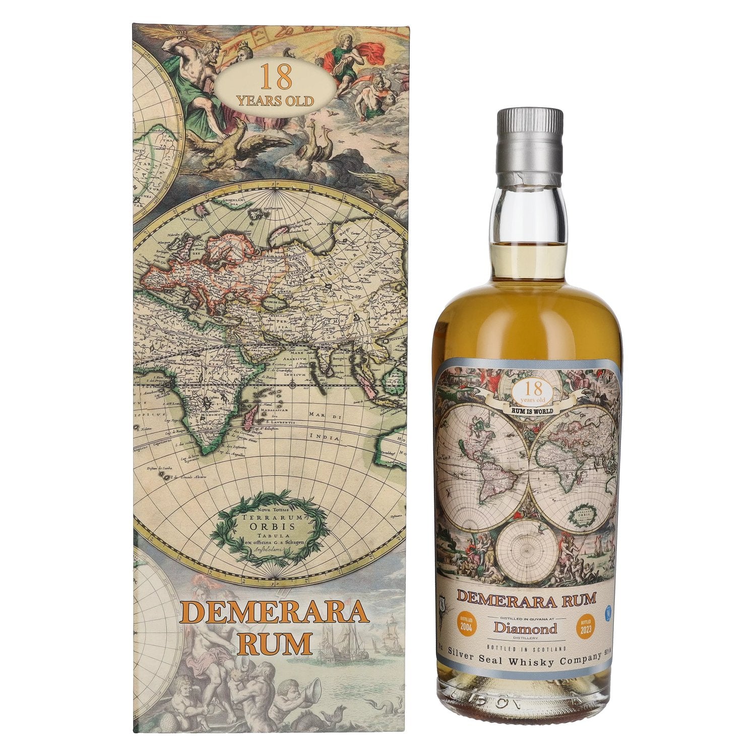 Silver Seal DEMERARA DIAMOND Rum 18 Years Old 2004 55,1% Vol. 0,7l in gift box