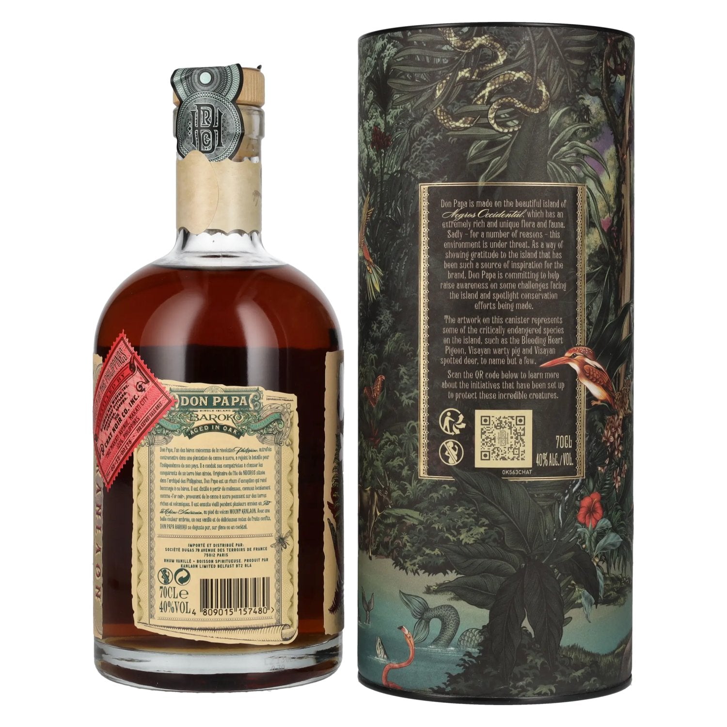 Don Papa BAROKO Eco Canister 40% Vol. 0,7l in Geschenkbox