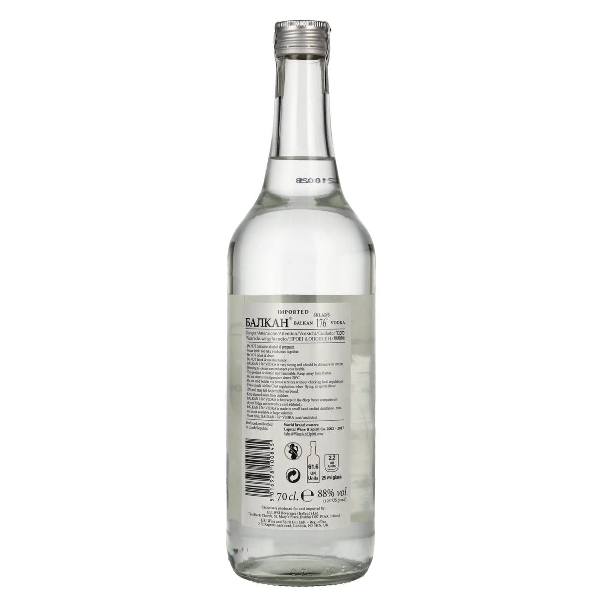 Balkan 176° Vodka 88% vol. 0,7l