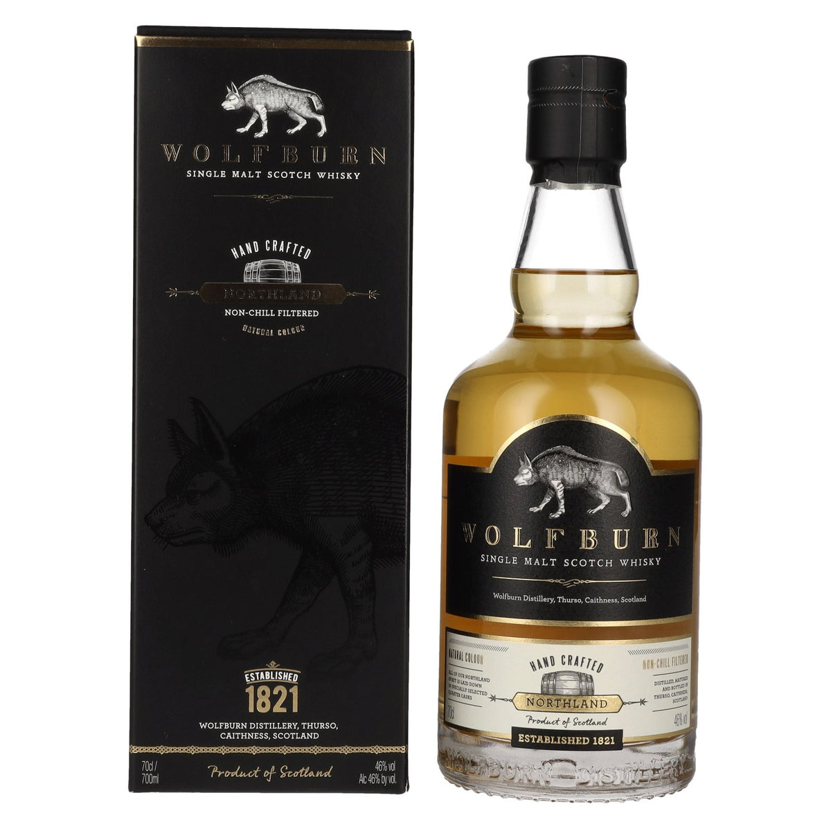 Wolfburn NORTHLAND First General Release 46% vol. 0,7l en boîte cadeau