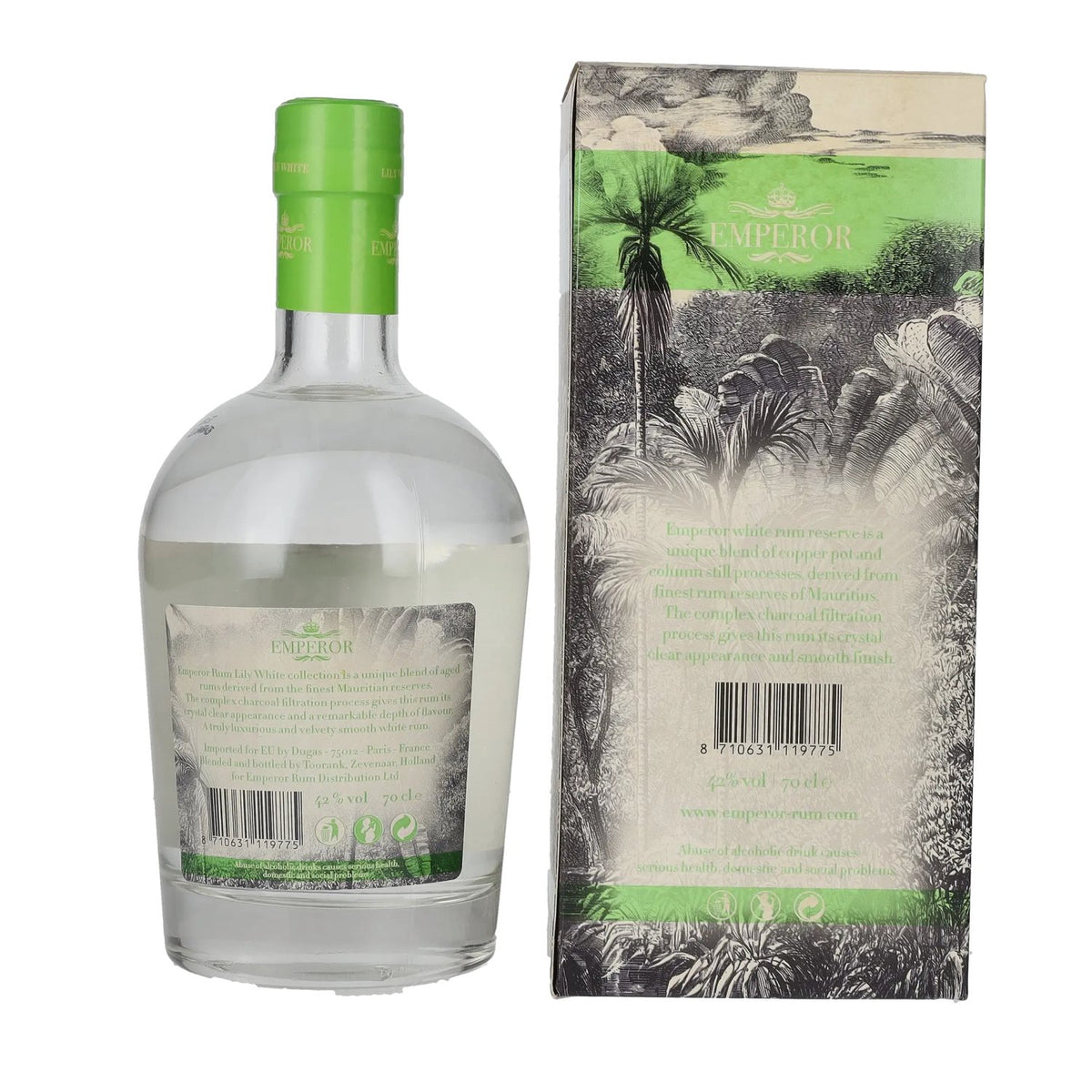 Emperor Mauritian Rum LILY WHITE 42% Vol. 0,7l in Geschenkbox
