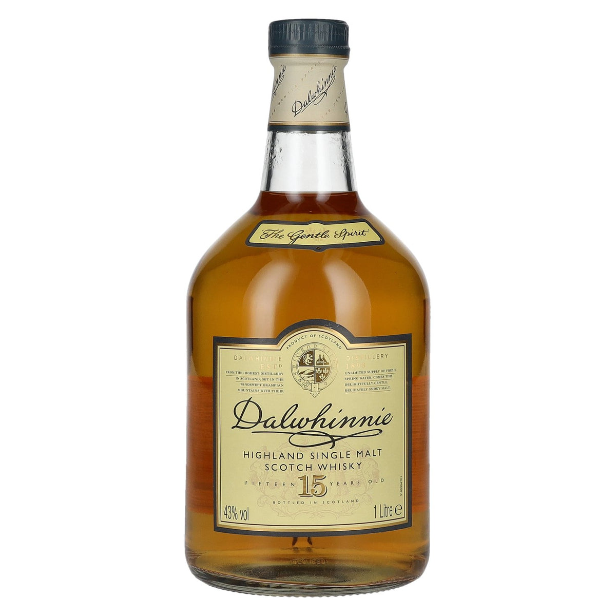 Dalwhinnie 15-Year-Old Highland Single Malt Scotch Whisky 43% ABV 1l
