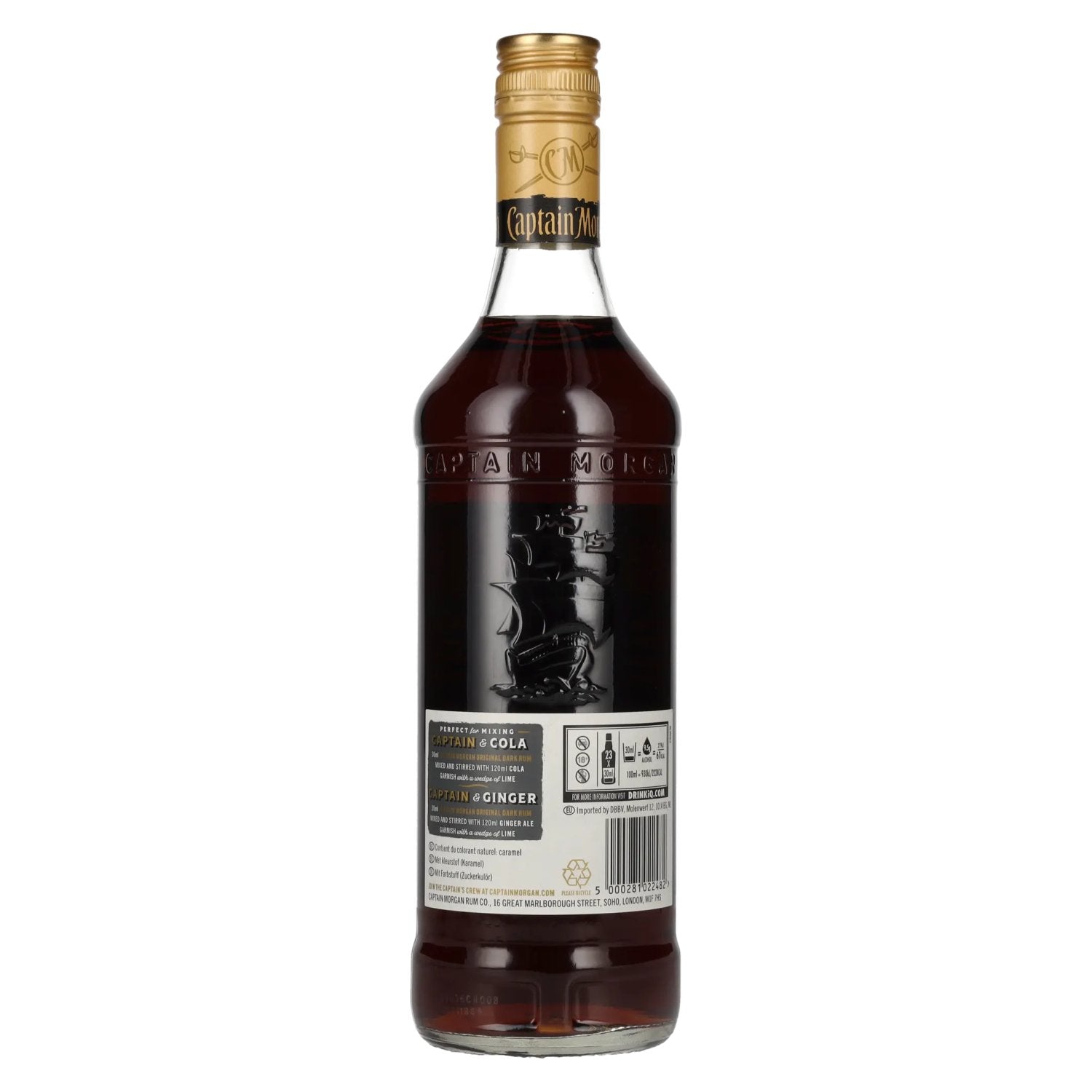 Captain Morgan DARK RUM 40% vol. 0,7l