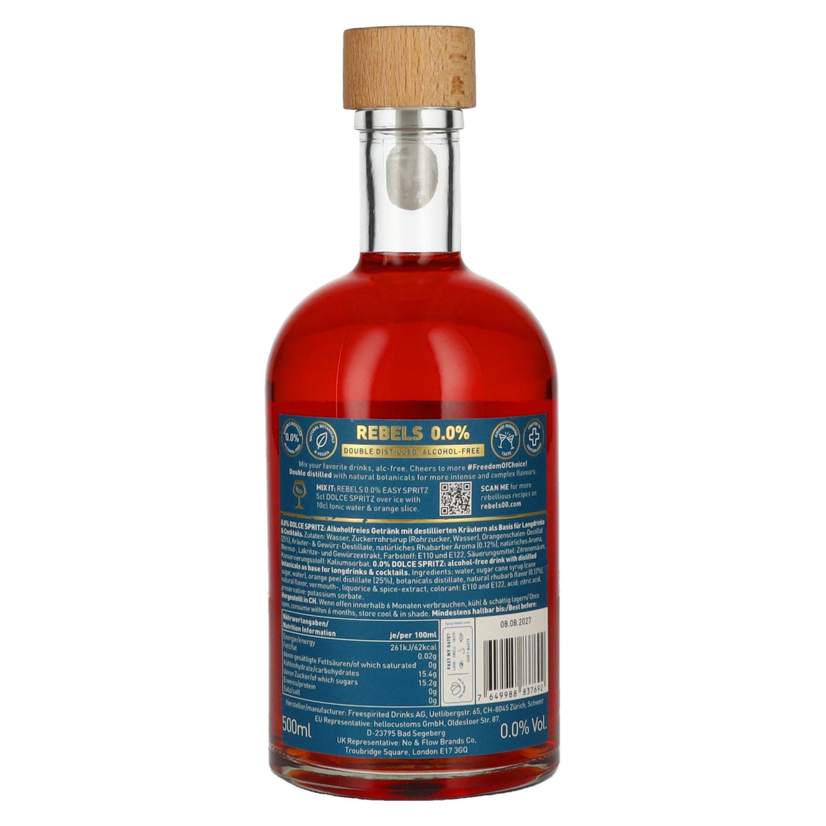 Rebels 0.0% Cheers Revolution Dolce Spritz Alcohol-Free 0.5l