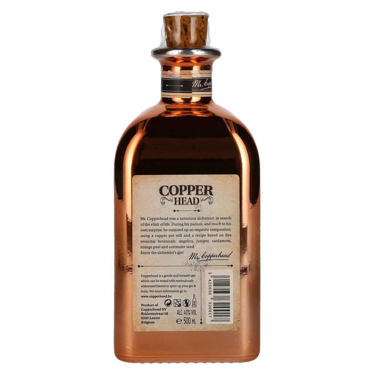 Copperhead Original London Dry Gin 40% Vol. 0,5l
