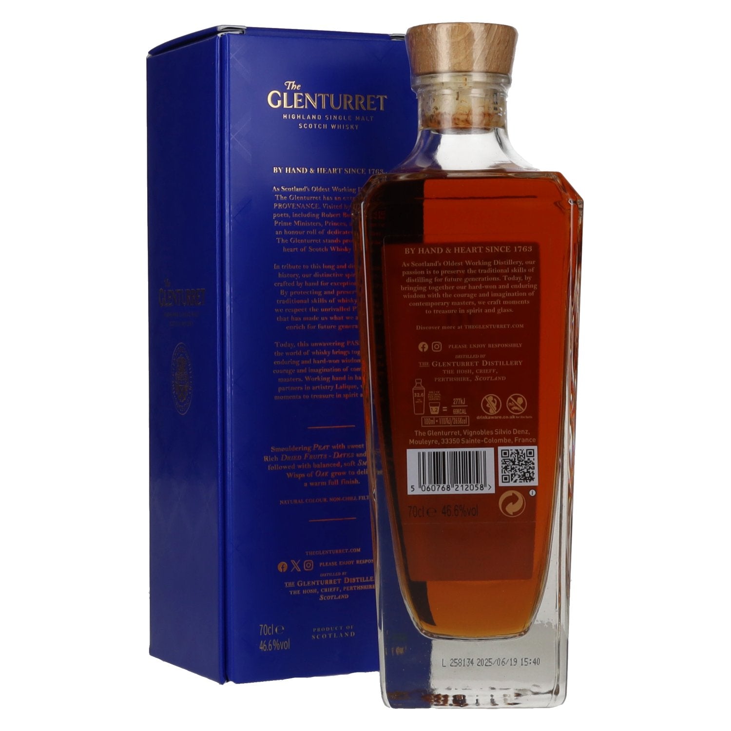 The Glenturret 10 Years Old PEAT Smoked Release 2025 46,6% vol. 0,7l en boîte cadeau