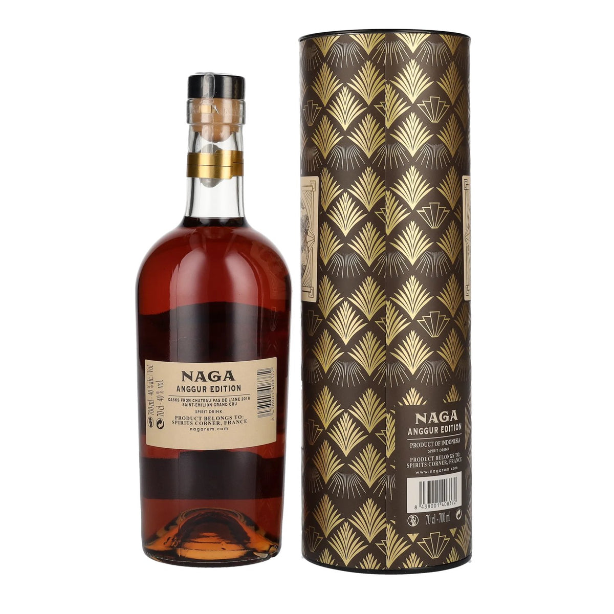 Naga Batavia Arrack Red Wine Cask Finish ANGGUR EDITION 40% Vol. 0,7l in Geschenkbox