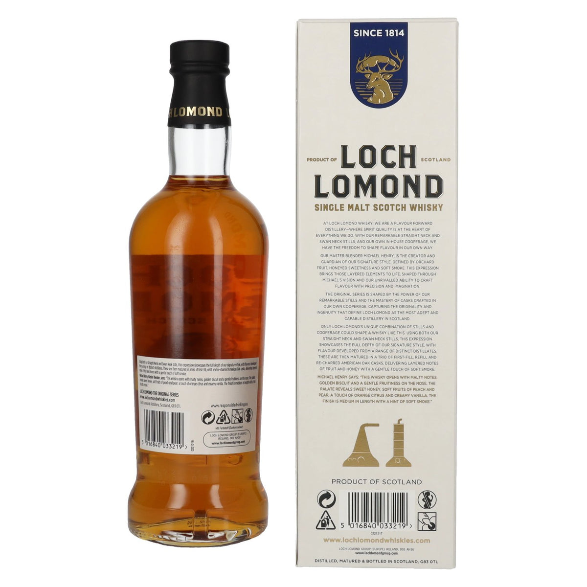 Loch Lomond THE ORIGINAL Triple Oak Single Malt 40% Vol. 0,7l en boîte cadeau
