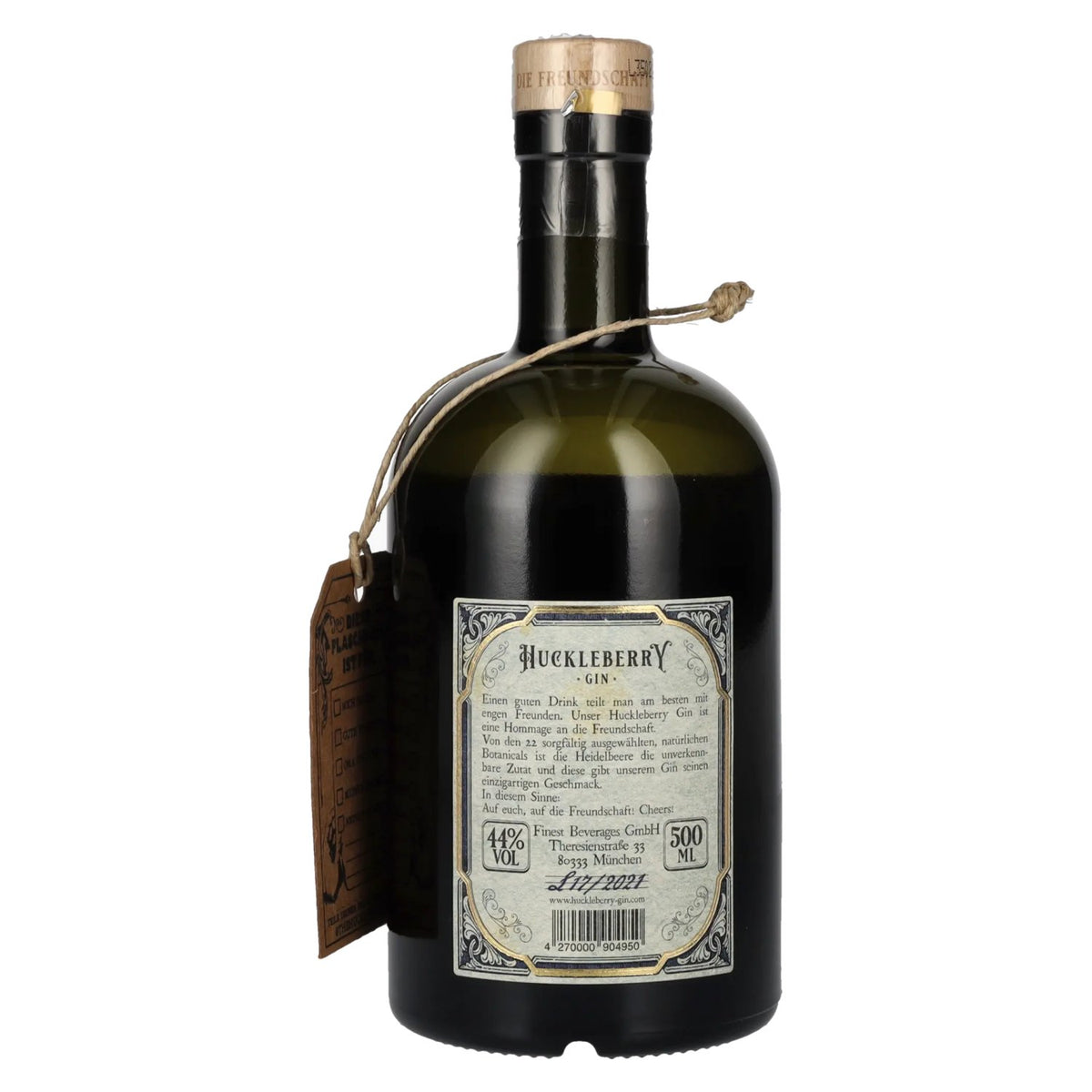 Huckleberry Gin 44% vol. 0,5l