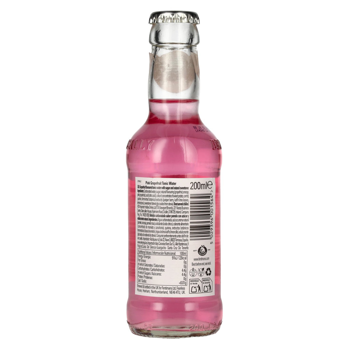 Fentimans PINK GRAPEFRUIT Tonic Water 6x4x0,2l