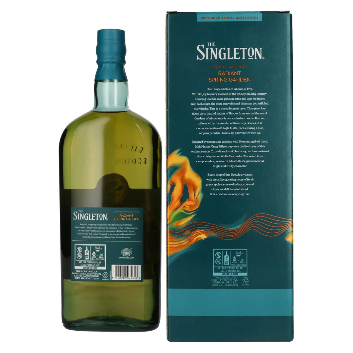 The Singleton Glendullan RADIANT SPRING GARDEN Single Malt Scotch Whisky 40% Vol. 1l in gift box