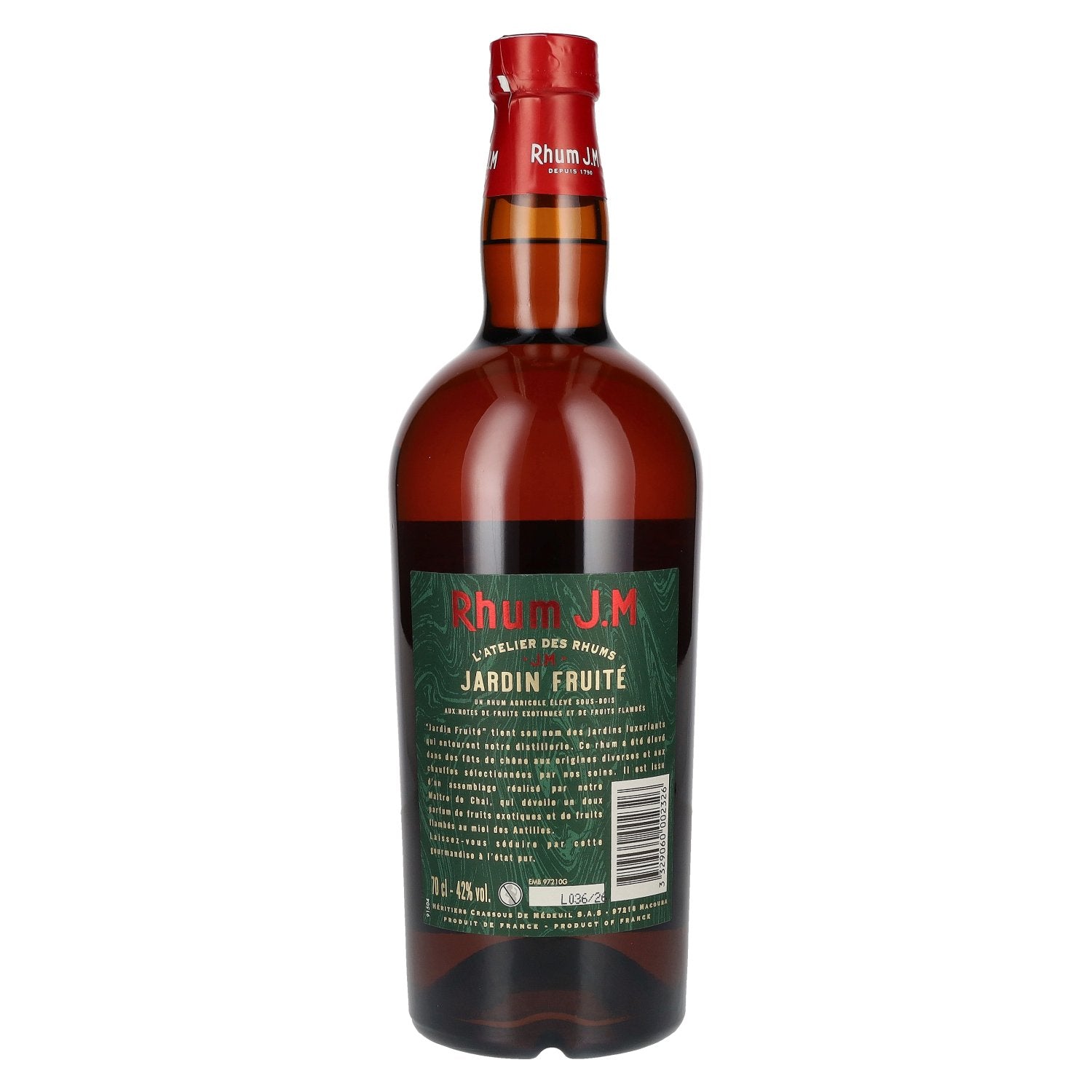 Rhum J.M JARDIN FRUITÉ Rhum Agricole 42% Vol. 0,7l