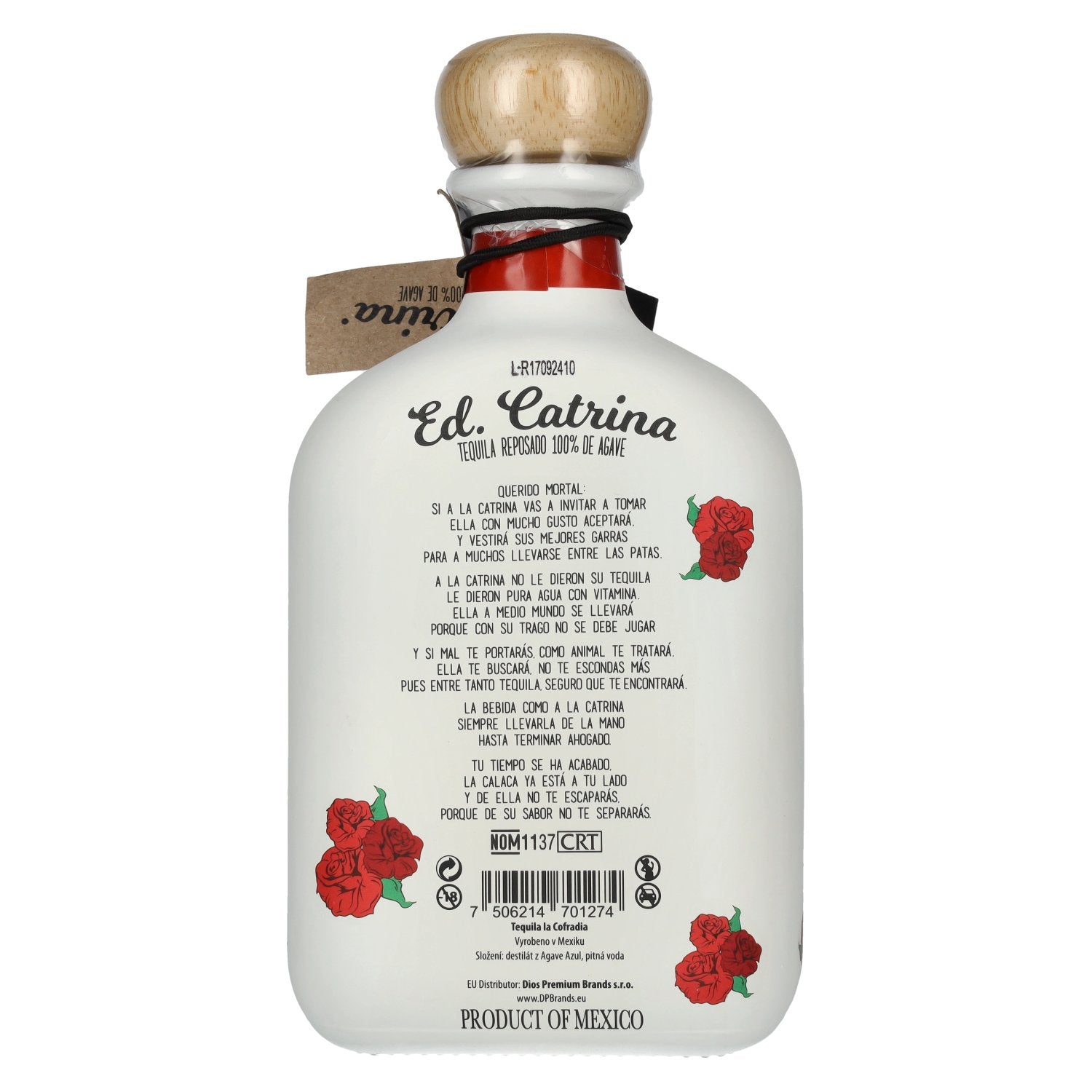 La Cofradia ED. CATRINA Tequila Reposado 100% de Agave 38% Vol. 0,7l