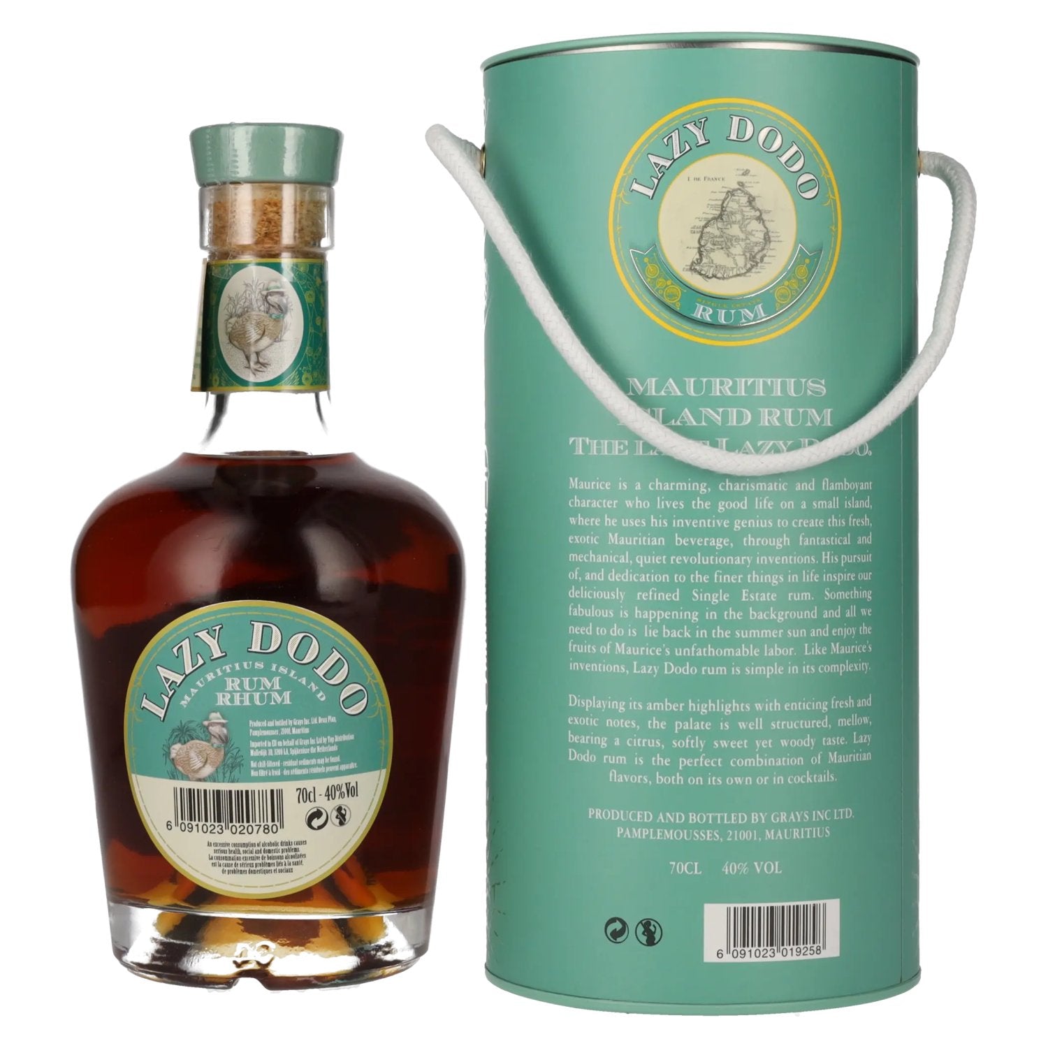 Lazy Dodo Single Estate Rum 40% Vol. 0,7l in Geschenkbox
