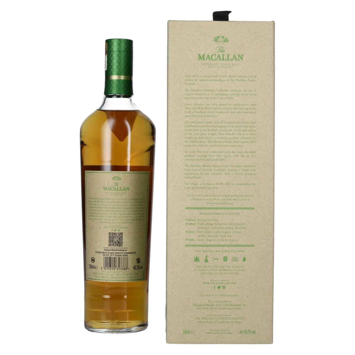The Macallan The Harmony Collection GREEN MEADOW Highland Single Malt 40,2% Vol. 0,7l in gift box