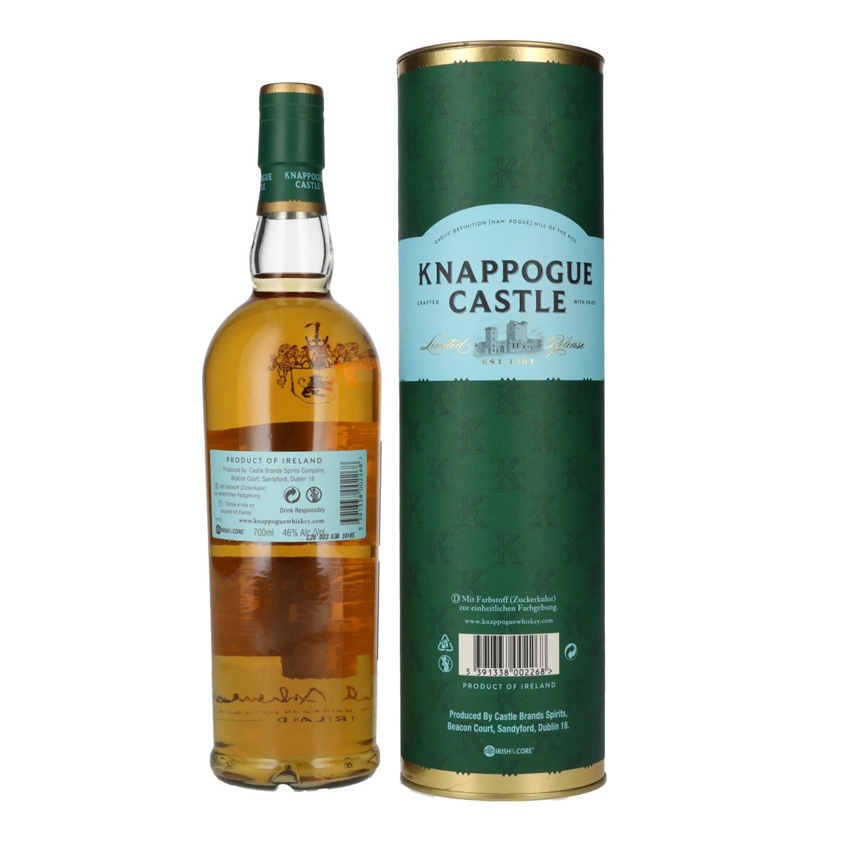 Knappogue Castle 14 Years Old TWIN WOOD Irish Whiskey 46% Vol. 0,7l in Geschenkbox
