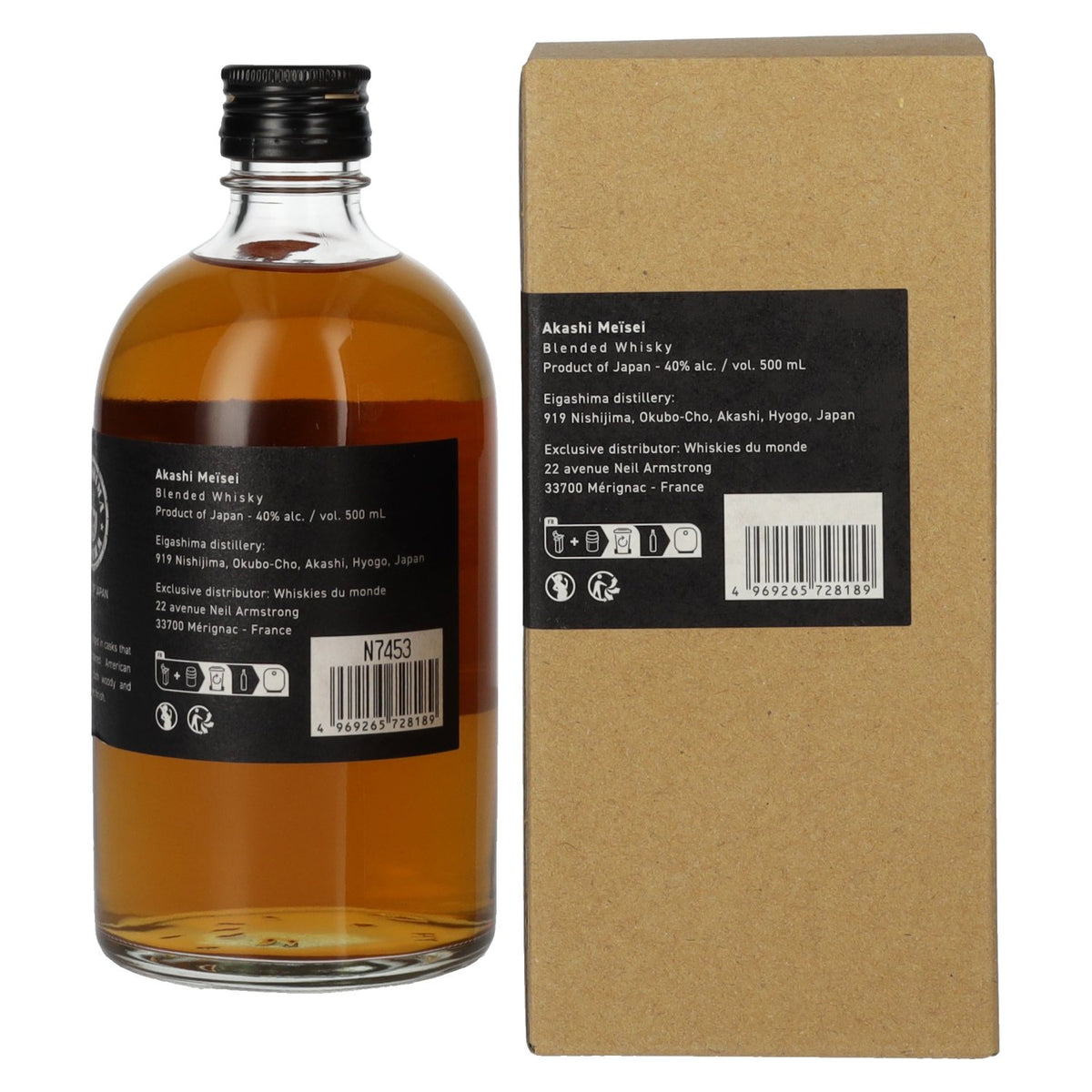 AKASHI Meïsei Blended Whisky 40% Vol. 0,5l in Geschenkbox