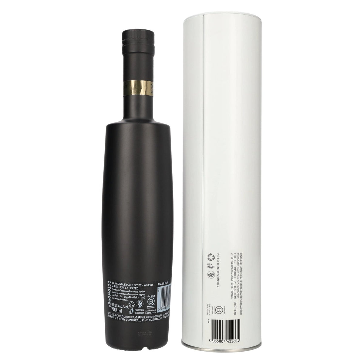 Octomore Ochdamh-mòr SINGLE CASK Single malt d'Islay très tourbé 66,2 % vol. 0,7 l dans une boîte en fer-blanc