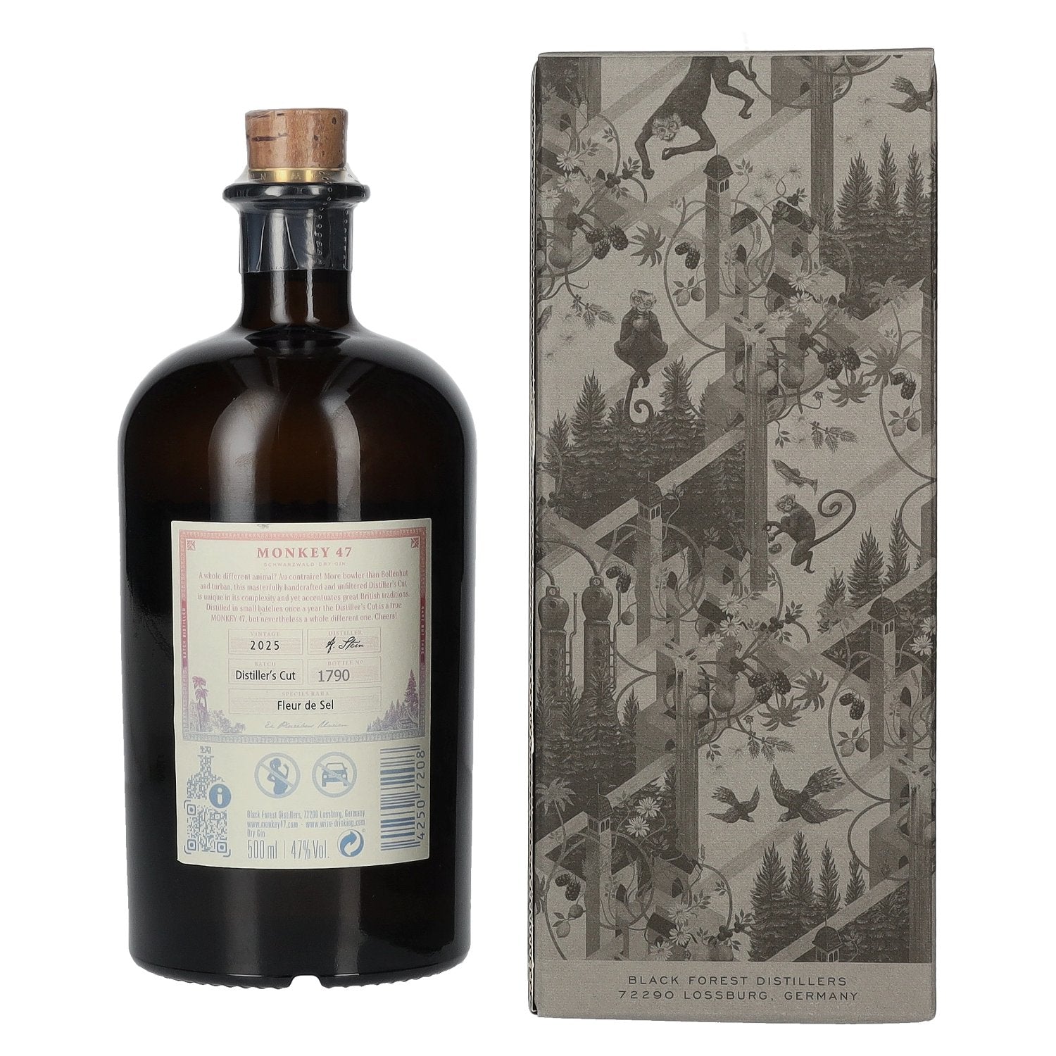 Monkey 47 DISTILLER'S CUT Fleur de Sel Gin 2025 47% Vol. 0,5l in Geschenkbox