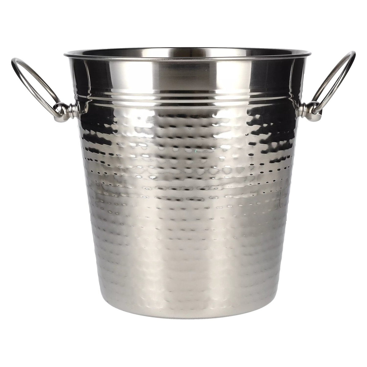 APS Wine and Sparkling Wine Cooler, Stainless Steel, Hammered Finish, 4 litres
