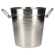 Seau à vin et à champagne APS en acier inoxydable, finition martelée, 4 l