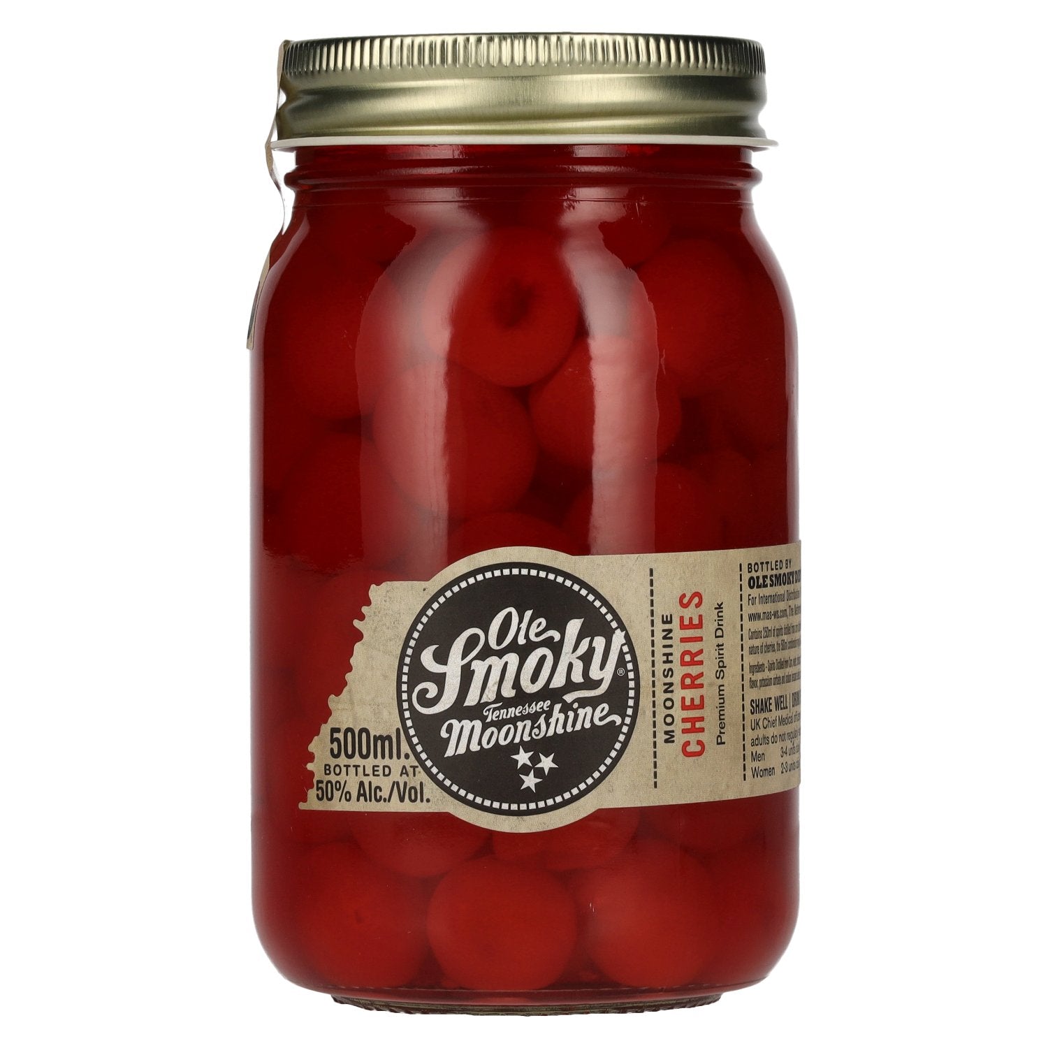 Ole Smoky Tennessee Moonshine CHERRIES Premium Spirit Drink 50% vol. 0,5l