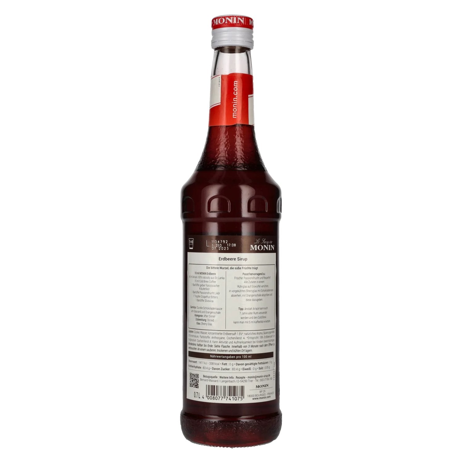 Le Sirop de Monin FRAISE 0,7l