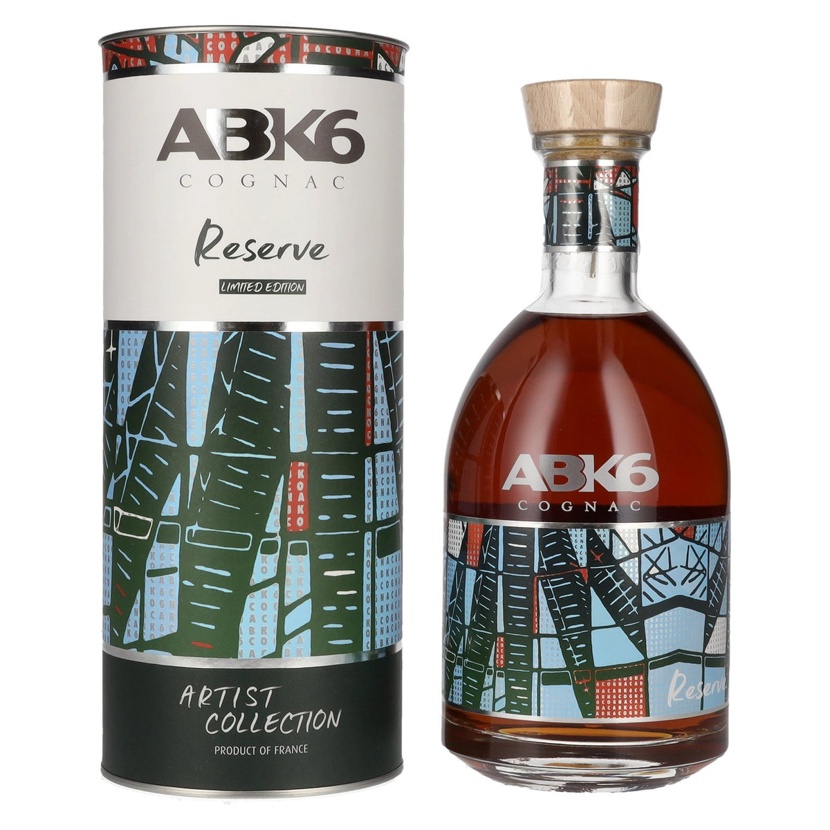 ABK6 Reserve Cognac Artist Collection N°4 Édition limitée 40 % vol. 0,7 l dans un coffret cadeau