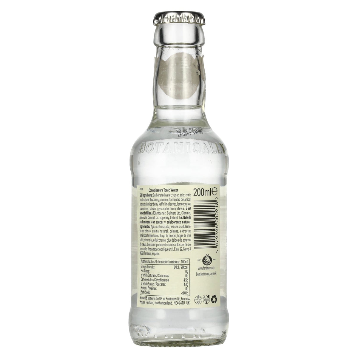 Fentimans CONNOISSEURS Tonic Water 6x4x0.2l