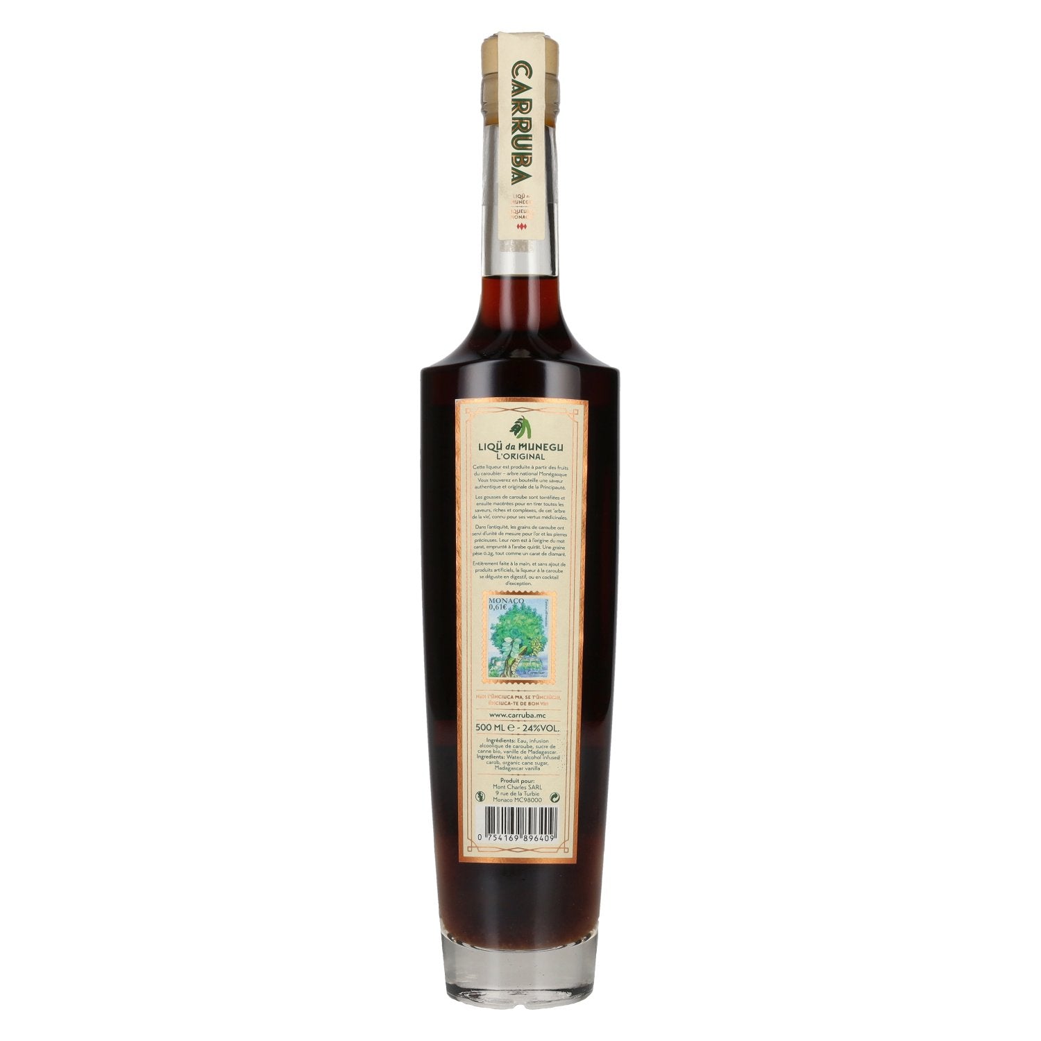 La Distillerie de Monaco Carruba Liqueur á la Caroube 24% Vol. 0,5l