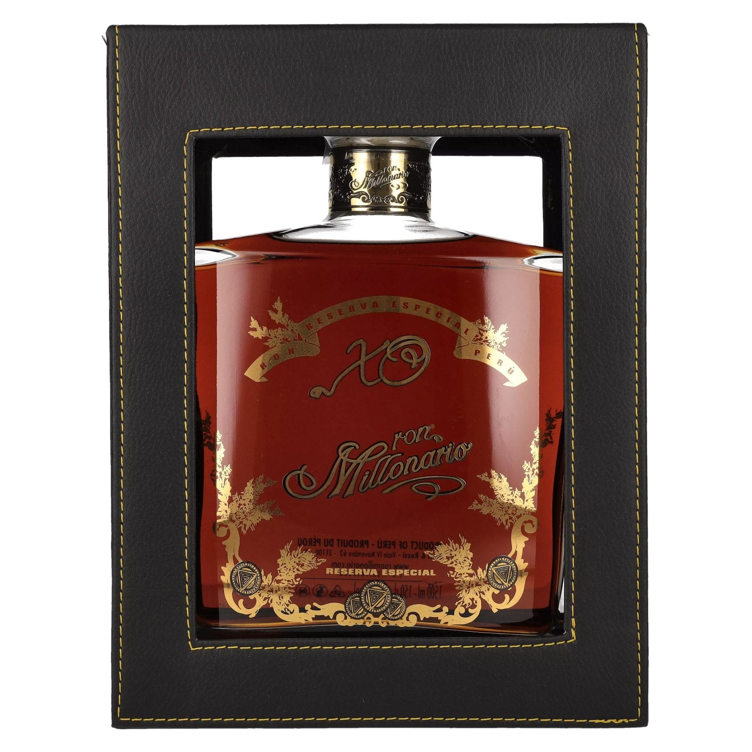 Ron Millonario XO Reserva Especial 40% vol. 1,5l dans une boîte cadeau en similicuir