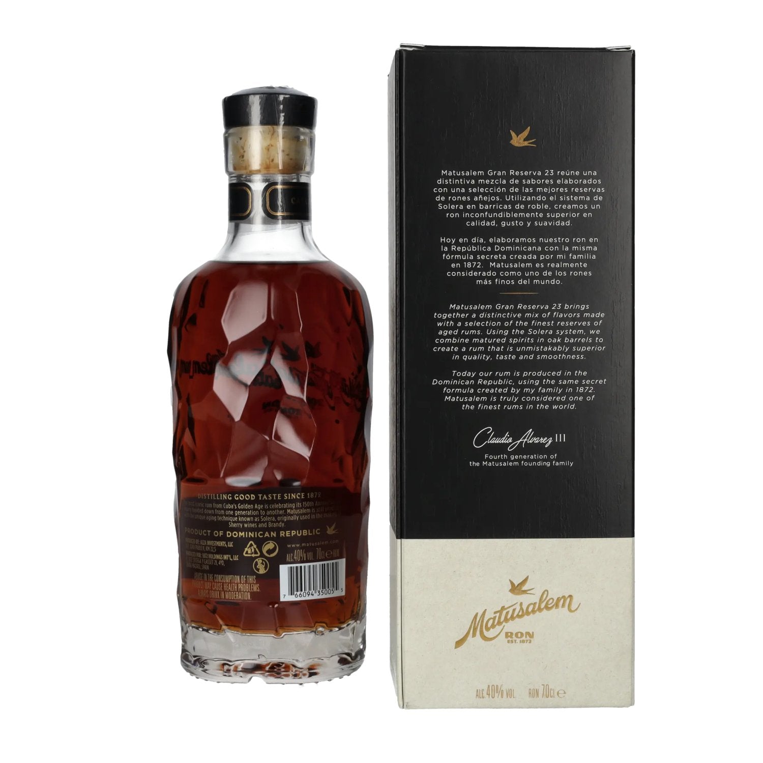 Ron Matusalem 23 Solera Gran Reserva ENIGMA Rum 40% Vol. 0,7l in gift box