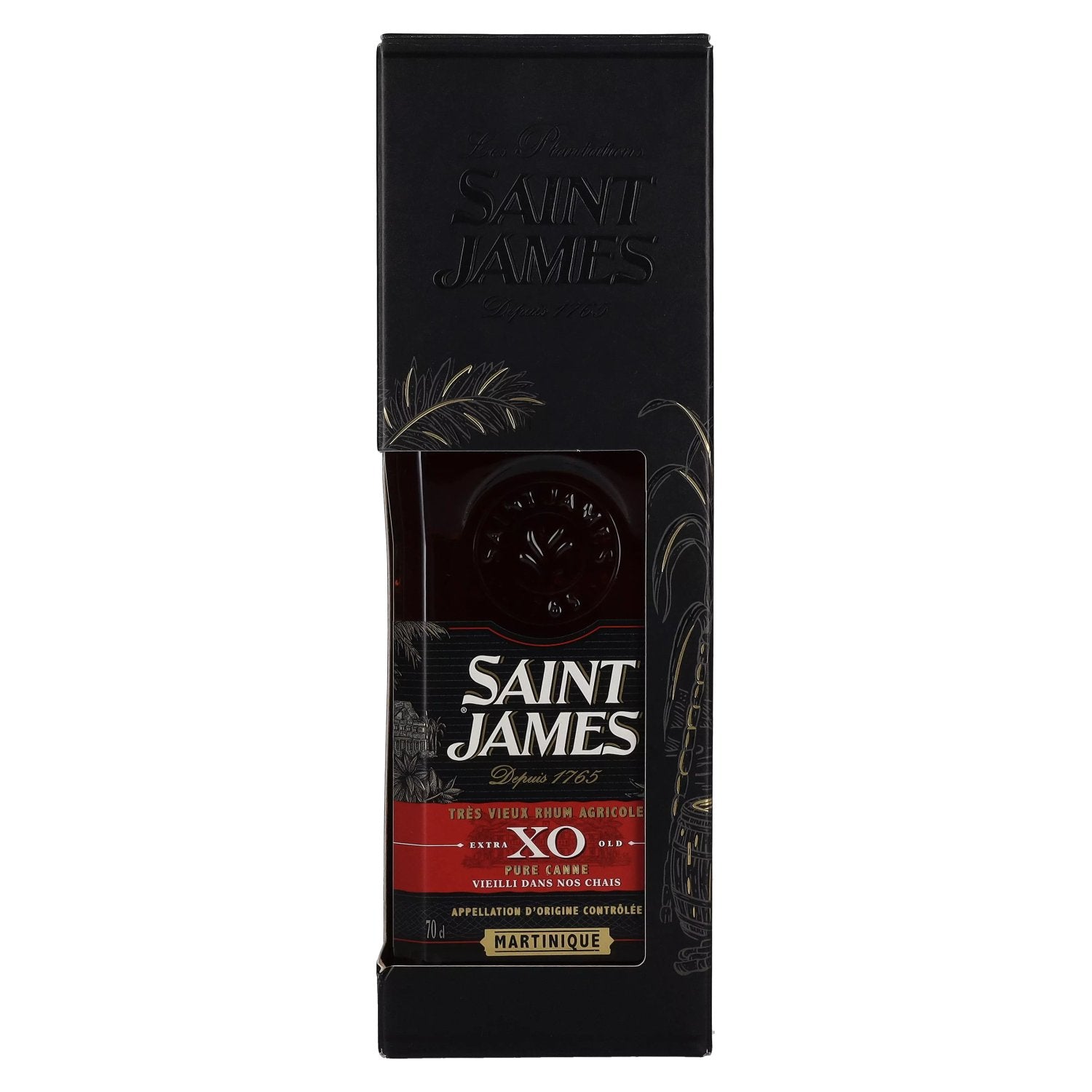 Saint James XO Rhum Vieux Agricole 43% vol. 0,7l en coffret cadeau