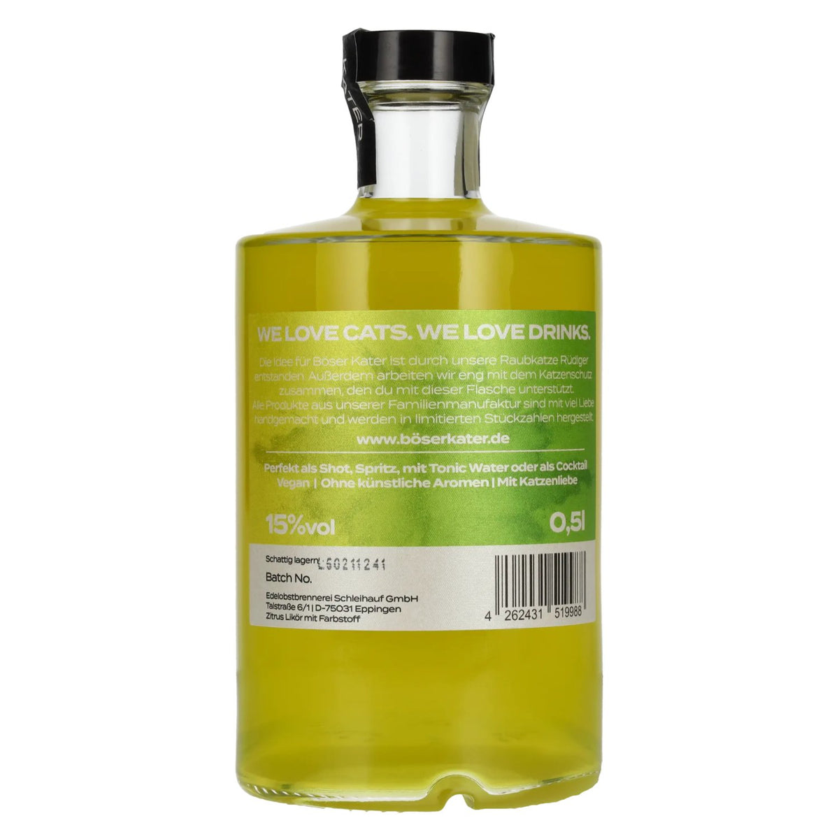 Böser Kater Aperitivo Lemon &amp; Lime 15% ABV 0.5l