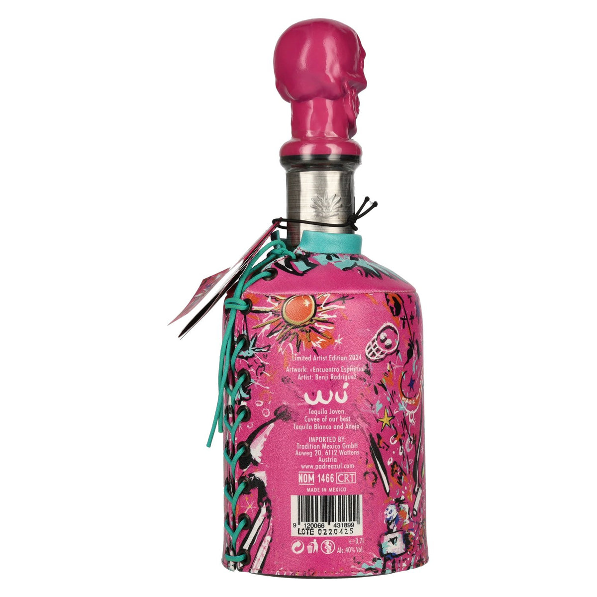 Padre Azul Super Premium Tequila Jóven 100 % agave, édition Artist 2024, 40 % vol., 0,7 l