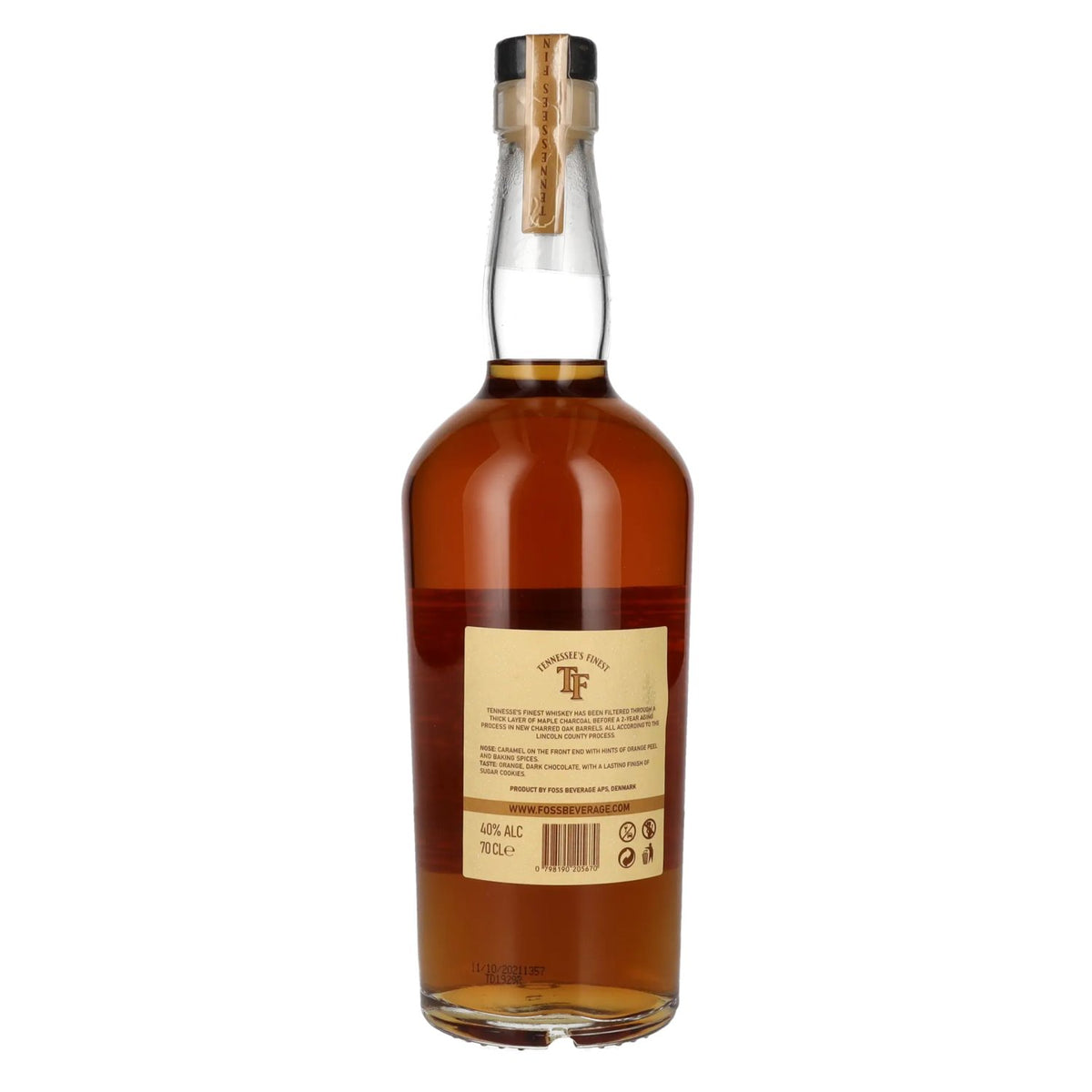 TENNESSEE'S FINEST Straight Tennessee Whiskey 40% vol. 0,7l