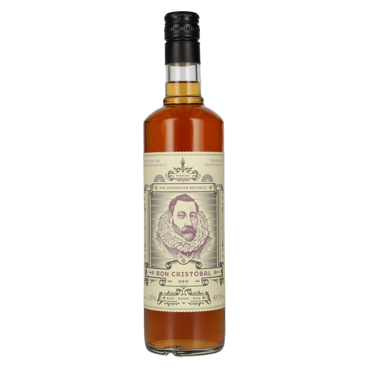 Rhum Ron Cristóbal ORO 38 % vol., 0,7 l