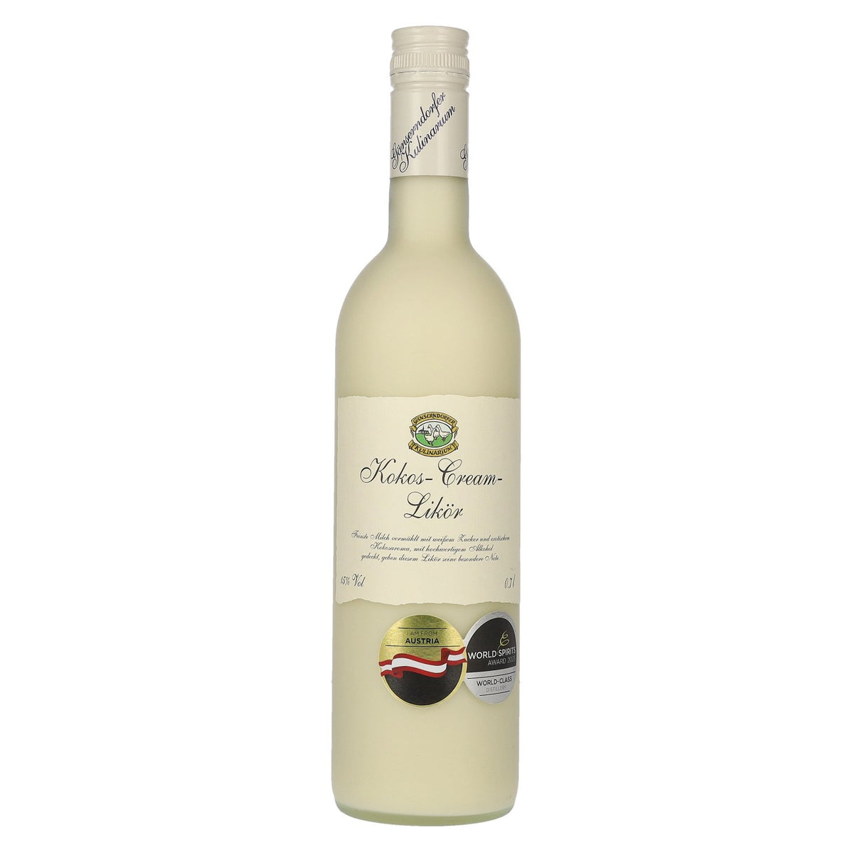 Gänserndorfer Kulinarium Liqueur de crème de coco 15% vol. 0,7l