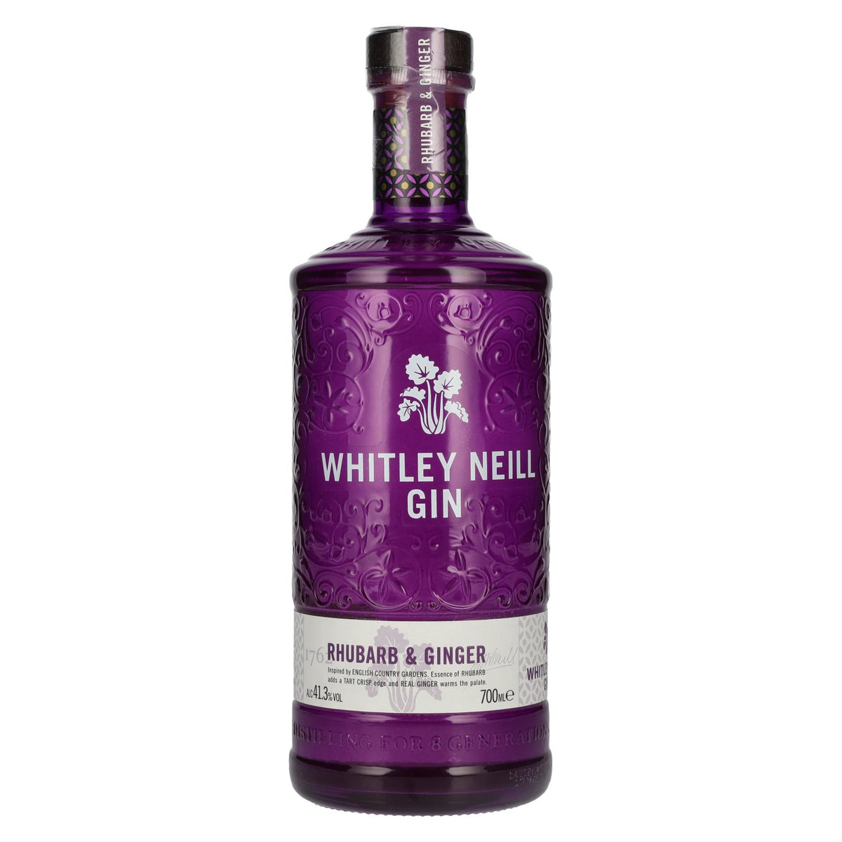 Whitley Neill RHUBARB &amp; GINGER GIN 41.3% Vol. 0.7l
