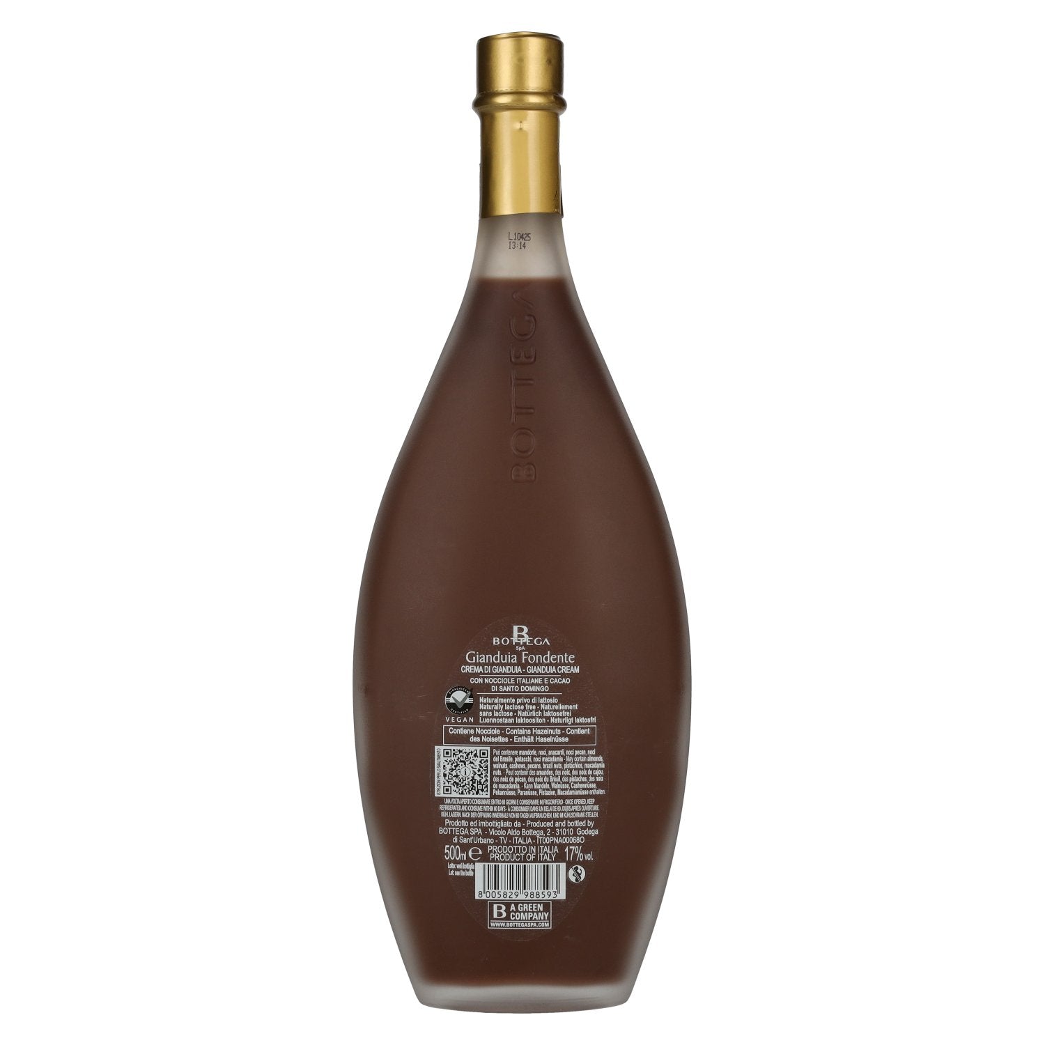 Bottega Crema di CIOCCOLATO GIANDUIA FONDENTE Liqueur de crème 17% vol. 0,5l