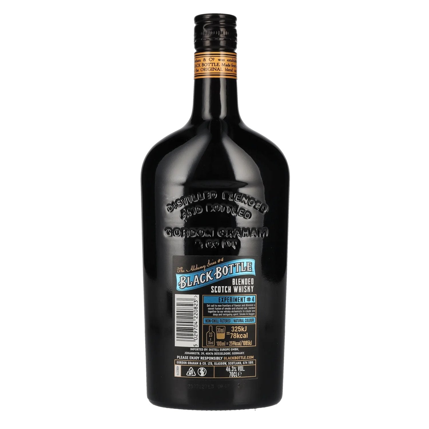 Black Bottle SMOKE &amp; DAGGER Blended Scotch Whisky 46,3% vol. 0,7l