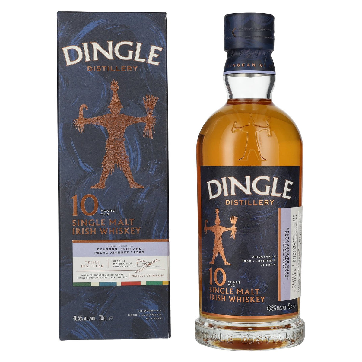 Dingle 10 Years Old Single Malt Irish Whiskey Triple Distilled 46,5% Vol. 0,7l en coffret cadeau