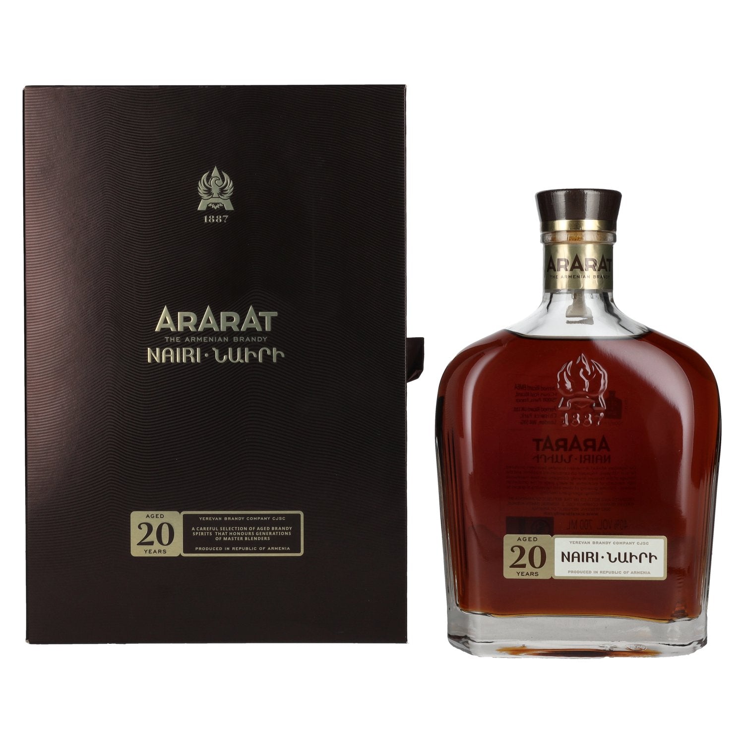 Ararat Nairi 20 ans d'âge 40% vol. 0,7l en boîte cadeau