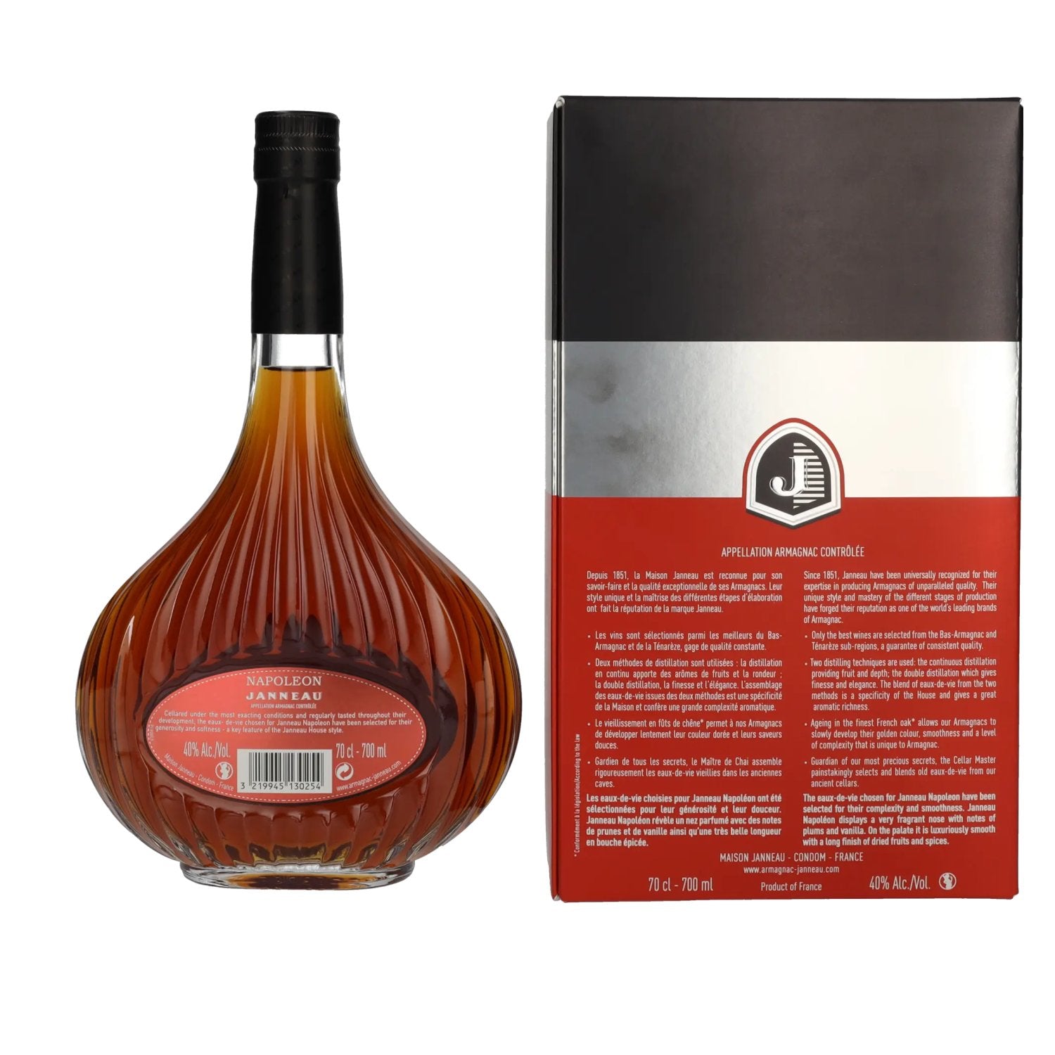 Janneau Napoleon Grand Armagnac 40% vol. 0,7l en boîte cadeau